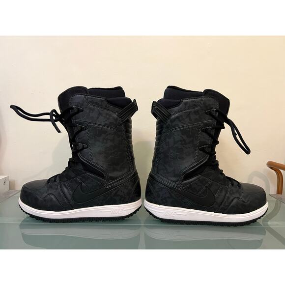 Rare! Nike Vapen snowboard boots women’s 8.5 black rose lace snakeskin camo 2010 - Picture 6 of 9